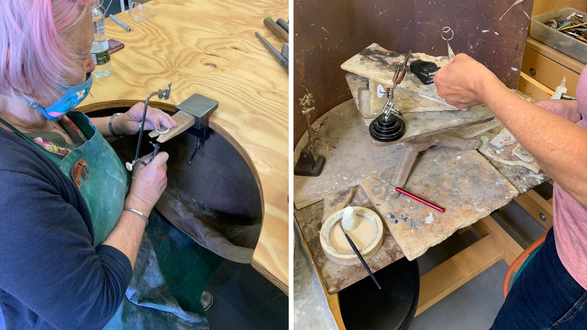 Have you ever wanted to make your own jewellery? 💍 Take a look at our talented learners creating their very own rings in our Jewellery Making course. The perfect gift for a loved one or to wear yourself! Explore today 👉 bit.ly/2TkJ6Sp