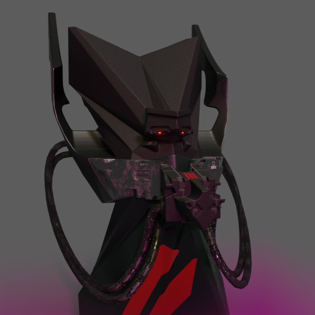 ste_mchugh's tweet image. Refining  the mech head 3d sketch from last week #wip #B3d #robotconcept #robot #3dmodeling #3dart #scifi #scifiart #future #3d