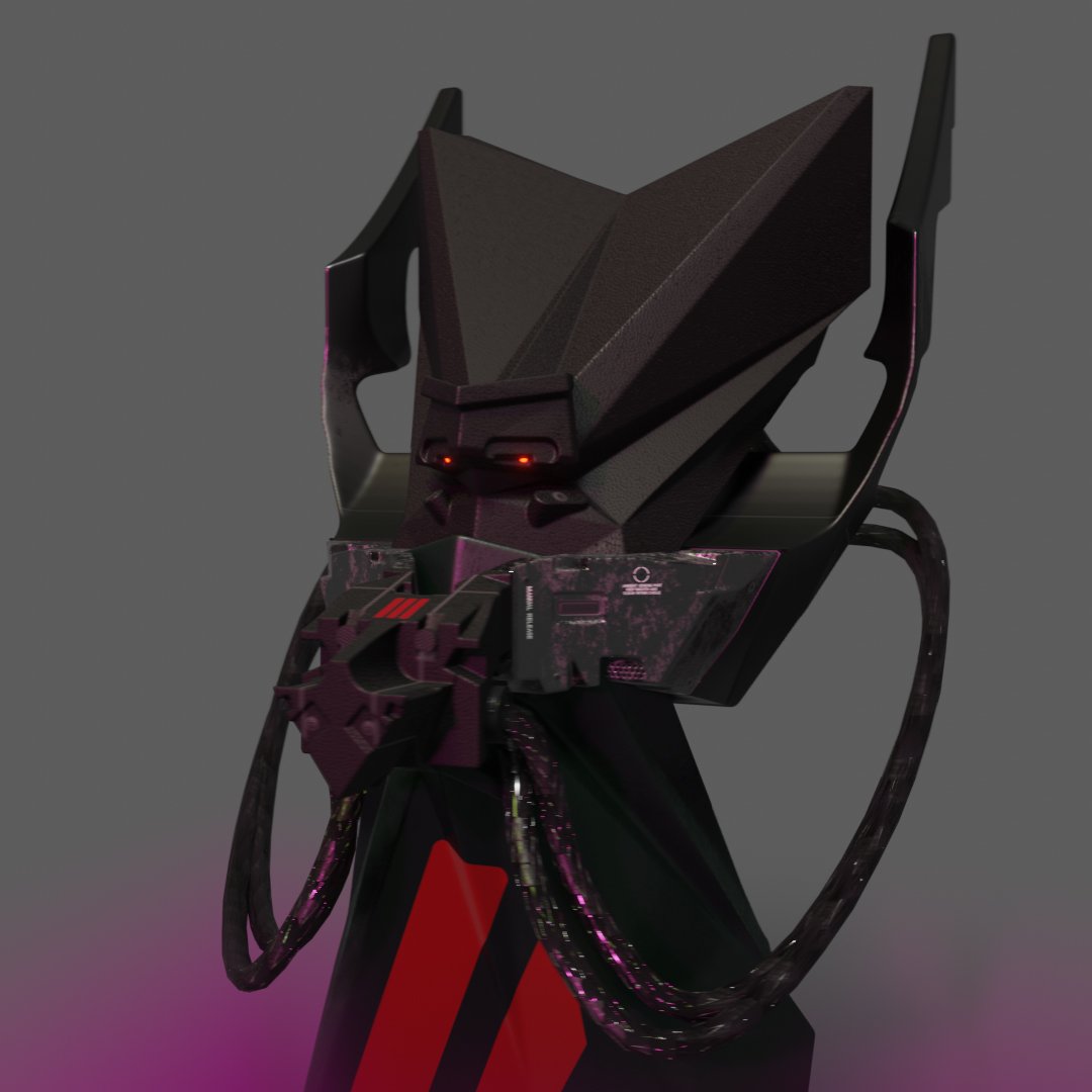 ste_mchugh's tweet image. Refining  the mech head 3d sketch from last week #wip #B3d #robotconcept #robot #3dmodeling #3dart #scifi #scifiart #future #3d