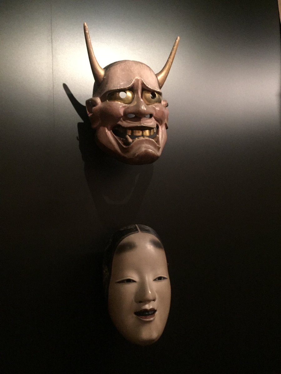 Pitt_Stores's tweet photo. A nice afternoon out last week to install a loan for Tokyo Art &amp; Photography at the Ashmolean, A visual treat of an exhibition, be sure to visit and look out for the two Noh masks on loan from the PRM https://t.co/4risVcPmpn