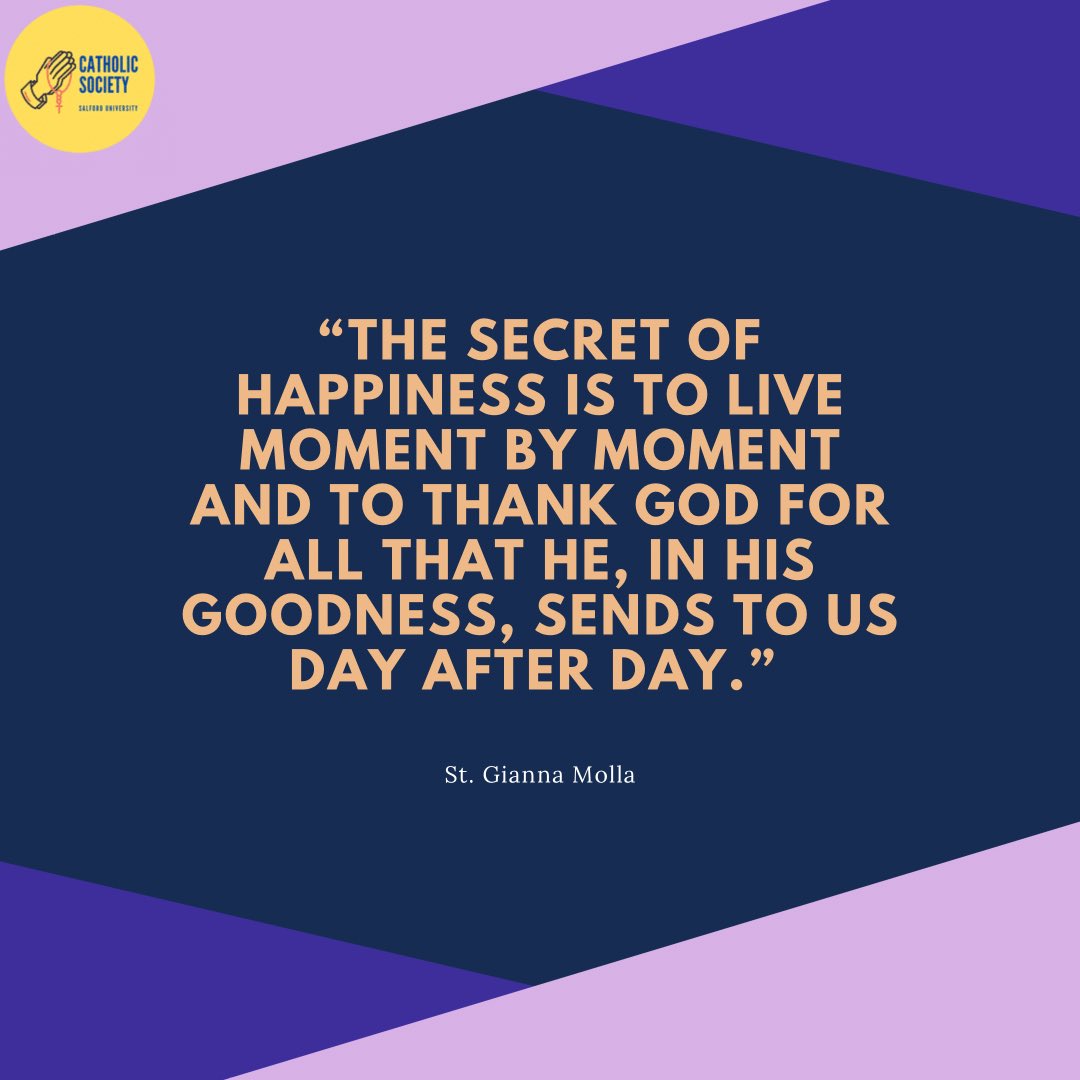 SalfordCathSoc's tweet image. This weeks quote of the week. Finding happiness can sometimes feel difficult but if you remember the small things the big things will take care of themselves ✨
#cathsoc #catholic #catholicstudents #catholicyouth #quote #motivationalquotes #motivationmonday