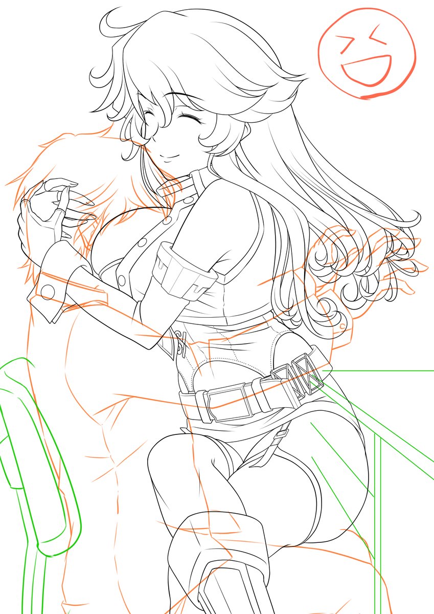 Skebアイオワ やはり線画が最大の山場😵‍💫 