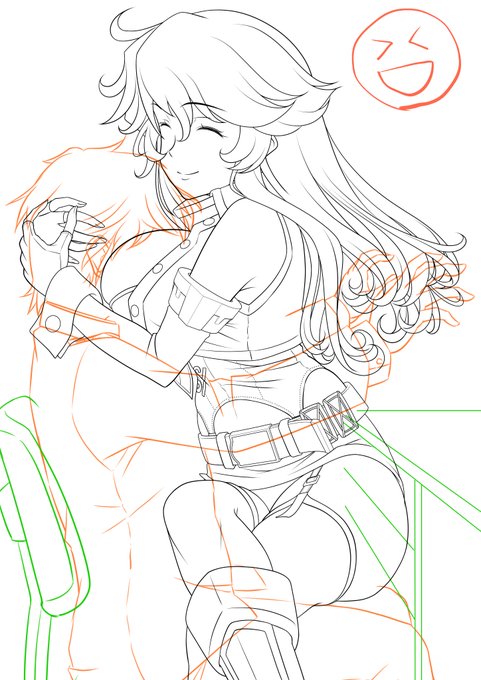 Skebアイオワ やはり線画が最大の山場😵‍💫 