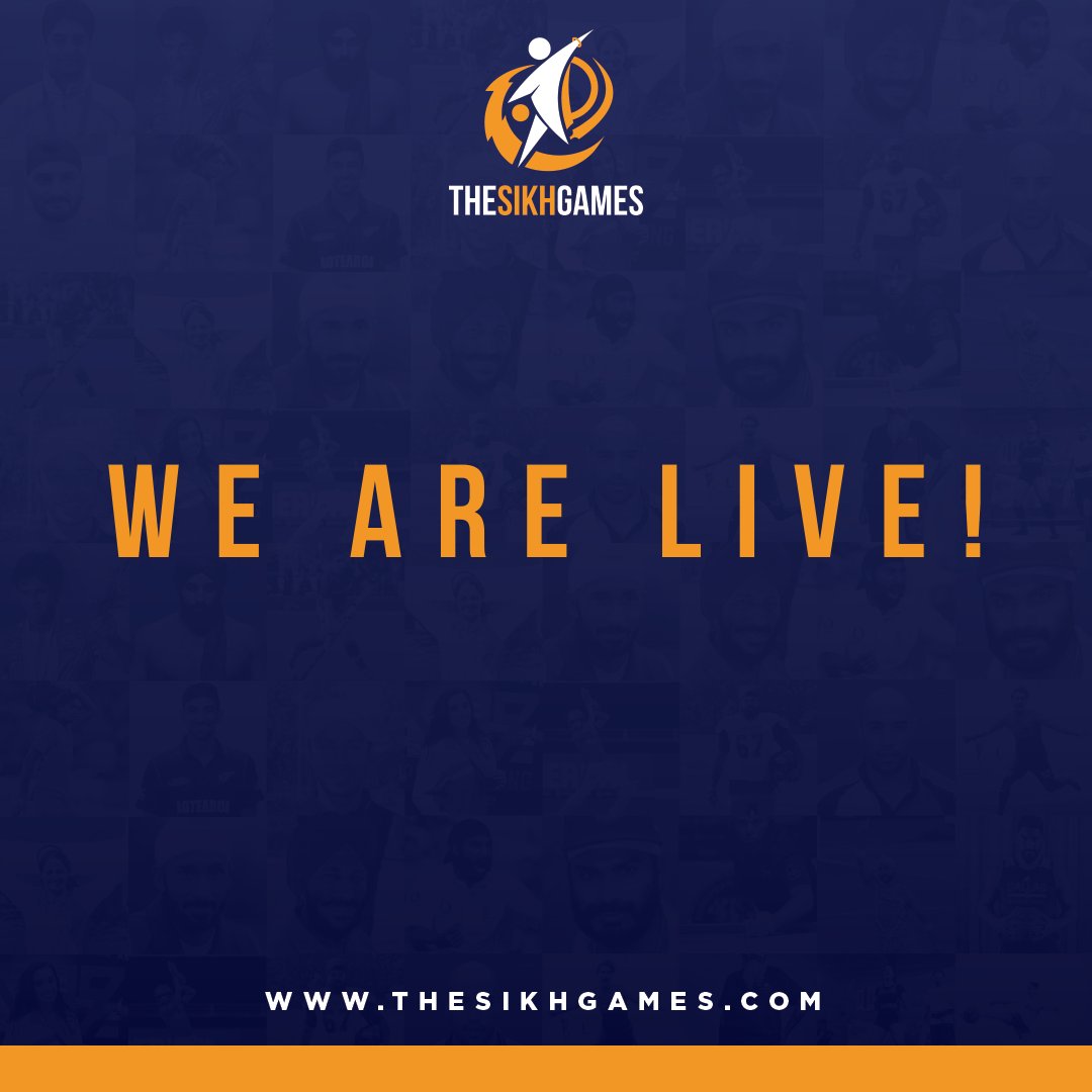 We are live 🎉🎉 thesikhgames.com #signup #wearelive #thesikhgames #sportingexcellence #sportingopportunities #sikh #communitycollaboration #equality #socialmobility