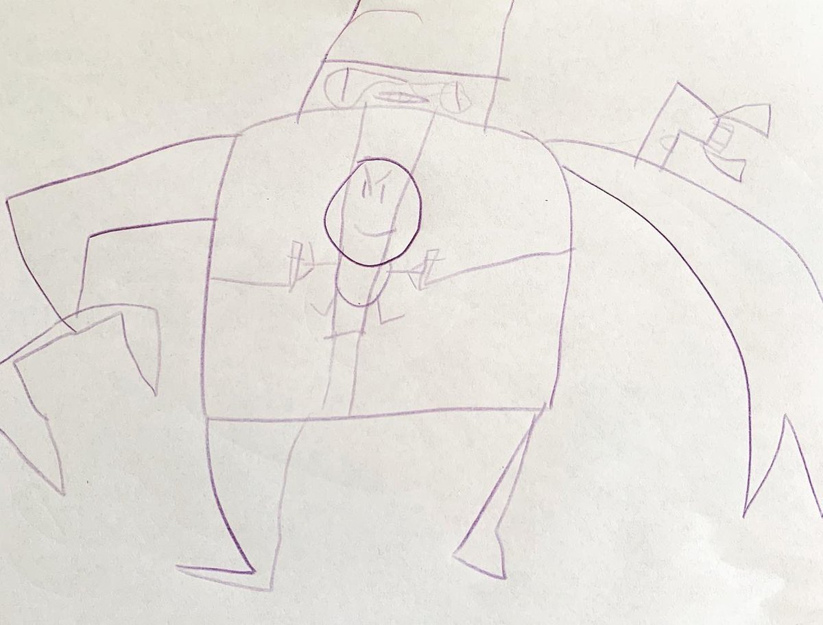Ginger_Pigg's tweet photo. I absolutely LOVE my 5 yr olds drawings ๐ฅฐ #kidsdrawings #illustration #drawing #childrensdrawings #futureillustrator #sketchbook https://t.co/M5Or5HnsJk