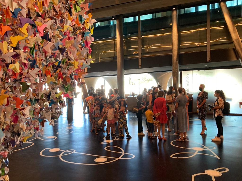 FondationEngie's tweet photo. #Etésolidaire : Journée au @Mucem pour 30 jeunes de @SynergieFamily avec visite d'expos, d’#origamiforlife de C.Kaisin et ateliers dans le cadre du concours "Ma Nature Mon Environnement". Merci à #NouslesAmbitieuses pour cette belle journée #Vacancesapprenantes @VirginieAtlan https://t.co/pgFtB8LD4O