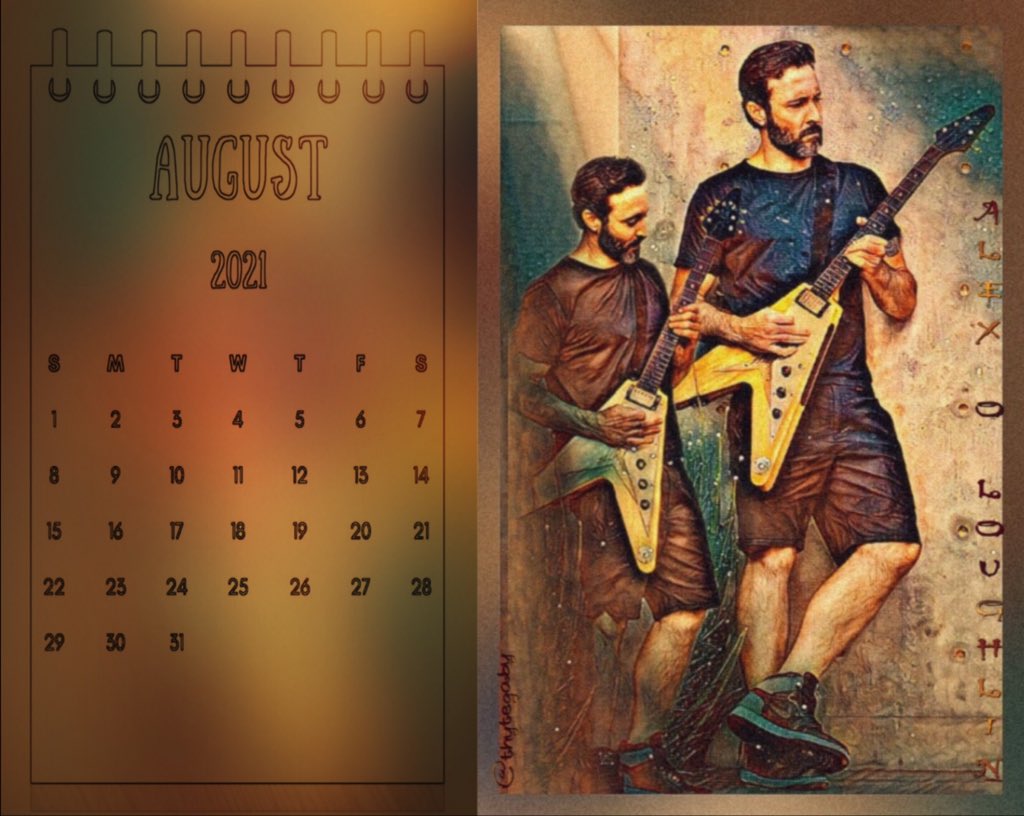 thytegaby's tweet photo. #AlexOLoughlin #augustcalendars  #fanart Original 📸 by Ross Halfin thanks Ross 😉😉😊😊 https://t.co/LBlkk0hfD2