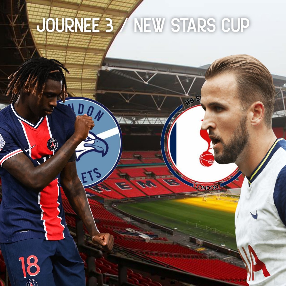 vivelepsg2rp's tweet photo. "NEW STARS CUP" / JOURNÉE 3 🍿
@CroisesRp ⚡ @LakersRP 

@SpartakLondonRp vs @eaglets_london 

(Groupe B) 

Nous connaîtrons les 4 qualifiés pour les 1/2 finale de cette belle coupe 😉.

📺 @trtsporp
#goeaglets https://t.co/ltVGOWJGP4