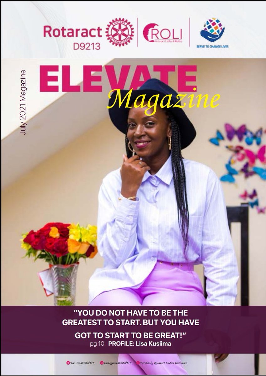 rolid9213's tweet photo. In our very first edition of the #ElevateMagazine, we profile the awesome Lisa Kusiima, an analyst at ACLAIM Africa, Rotaractor Purple N from @RotaractKlaCity explains how you can live in your leadership moments, pictorials of the graduation ceremony at MoTiv and many more: https://t.co/J6zoA2kCfg