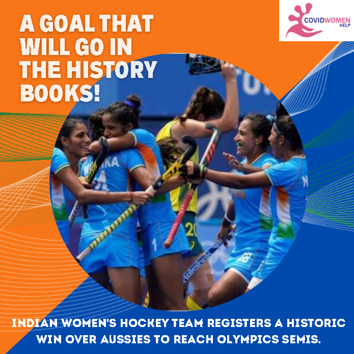 Congratulate Indian Women’s #Hockey Team on registering a thumping victory in the quarter-final against Australia at #Tokyo2020. May the team continue its winning streak &amp; bring glory to the country. Wish the team all the best.

#IndianHockey #Women #WomenEmpowerment #RiseAgain