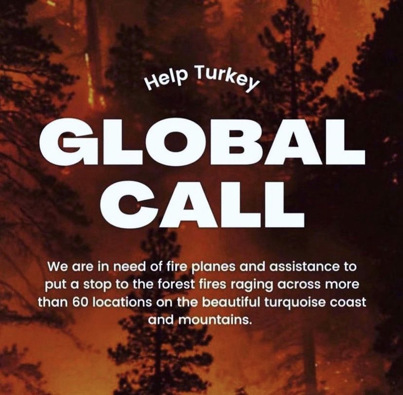 hanker_1hk's tweet photo. “We are perished and devastated with the total 112 fires.The ones that we can't stop are still going so strong.We dont have enough fire fighting planes to stop it. We lost 8 people, so many animals and our forests.Please help !We need planes urgently.We have 1 WORLD #HelpTurkey “ https://t.co/3pPtDSpPP1