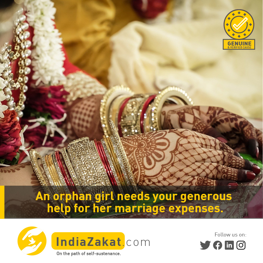 Orphan sister from Katihar belongs to a very poor family. The financial condition of the family is bad &amp; her mother works as a maid to take care of the family's needs. Her marriage is scheduled for 6 August &amp; needs help with basic expenses.
Donate today on indiazakat.com/campaign/2952