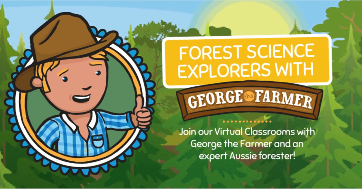 In partnership with <a href="/ForestLearning/">Forest Learning</a>, we are excited to launch a brand new virtual classroom about sustainable Australian #forestry! The Term 3 sessions will feature much-loved ABC TV children’s character <a href="/GeorgeFarmerAU/">George the Farmer</a> and a forester. Read more bit.ly/3A50zy5 #edchat