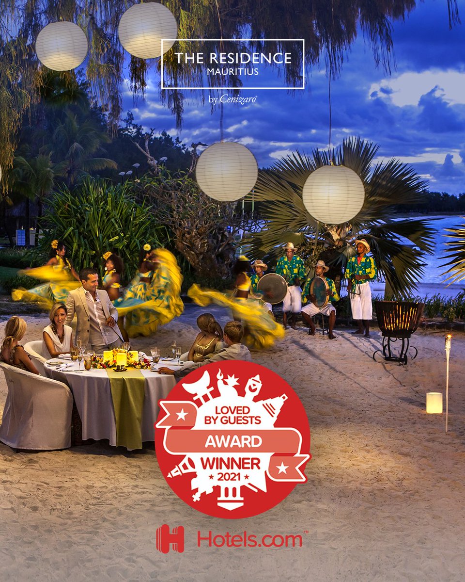 #TheResidenceMauritius has been awarded the ‘Loved By Guests 2021’ by Hotels.com, one of the most important travel agencies in the world, with an average score of 9.2/10.
Thanks to all our Guests who reviewed us on <a href="/hotelsdotcom/">Hotels.com</a>. 
#LovedByGuests #hotelsdotcom