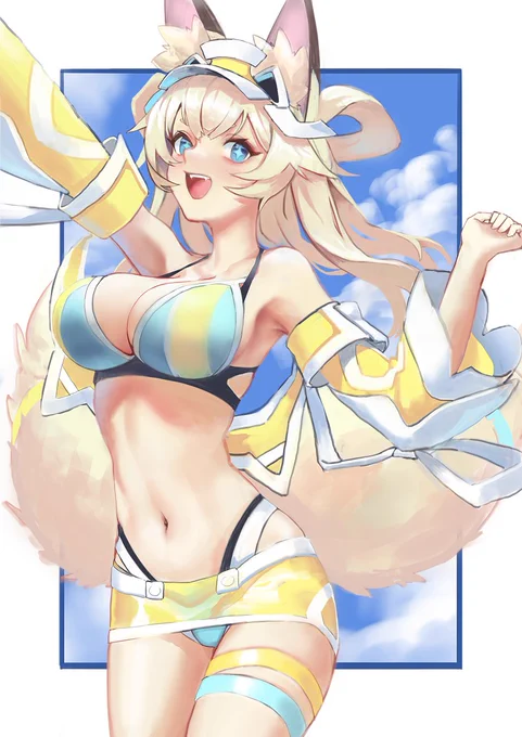 水着イナホ#ワーフリ 