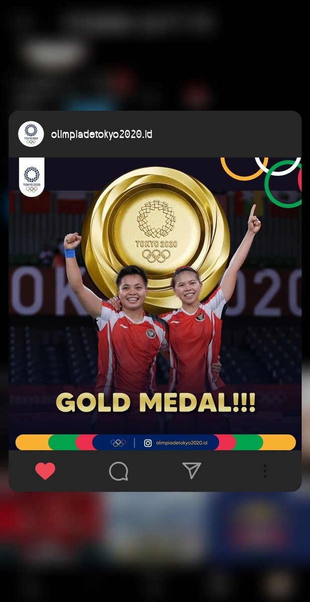 Ashmawzz's tweet photo. Alhamdulillah Ya Allah 😭😭
Terimakasih ka GreyAP atas perjuangan kalian di olimpiade Tokyo 2020 ini. Kalian hebat,kalian luar biasa:)

#GreysiaApriyani #GreyAp #Indonesia #GreyApFinalTokyo2020 #GreyApGoldMedal #BadmintalkTokyo2020 https://t.co/gS7ZROHgzn