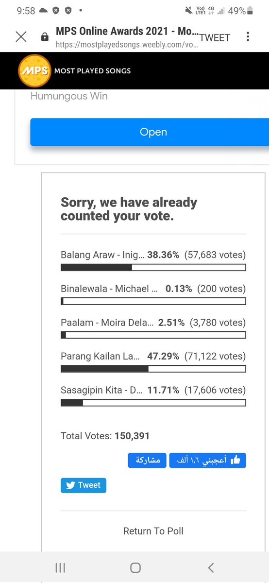 Please po vote tayo sa song ni pugeh balang araw nalimutan na po ng iba mag vote