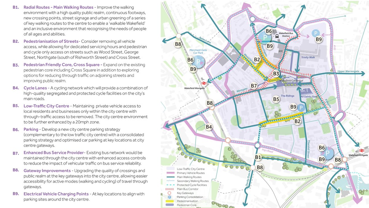 WakeyMasterplan's tweet photo. We want to improve movement infrastructure, to create a low-traffic city centre and people-first environment. 🚶♂️🚴♀️
#wakefield #wakefieldmasterplan #wakefieldcitycentre https://t.co/xGe80inv9k