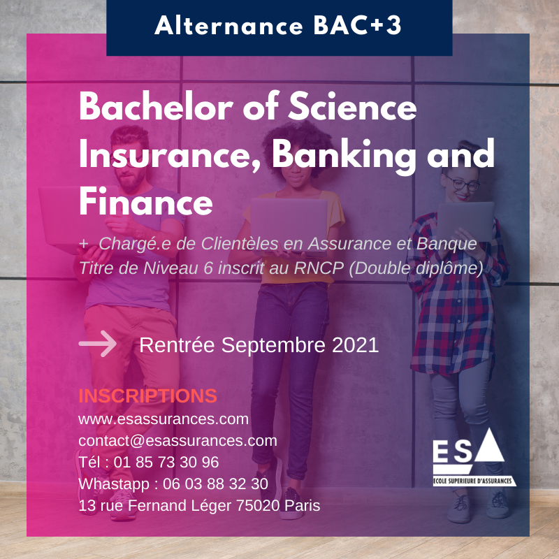 ESAParis's tweet photo. Intégrez notre double diplôme international en #alternance : #Bachelor of Science Insurance, Banking and Finance (Bac+3) en partenariat avec Coventry University 
Pour candidater : https://t.co/SIbz39PB6W

ESA
#bachelor #master #assurance #marketing #strategy #finance https://t.co/01V3U2Pkbs