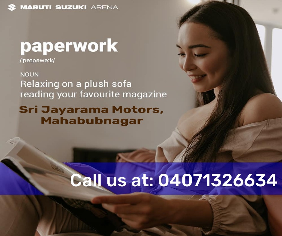 sri_jayarama's tweet image. Visit the Maruti Suzuki ARENA showroom for an experience above the rest and buy your new car with zero hassles today!

#MSArena #MarutiSuzuki #UnmatchedExperience #CarBuyingExperience
Visit us today at Sri Jayarama Motors, Mahabubnagar or call us at 04071326634.