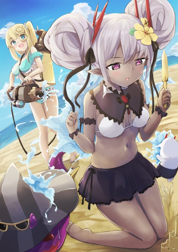 水着ヴェ サ パズドラ パズドライラスト のり味のイラスト