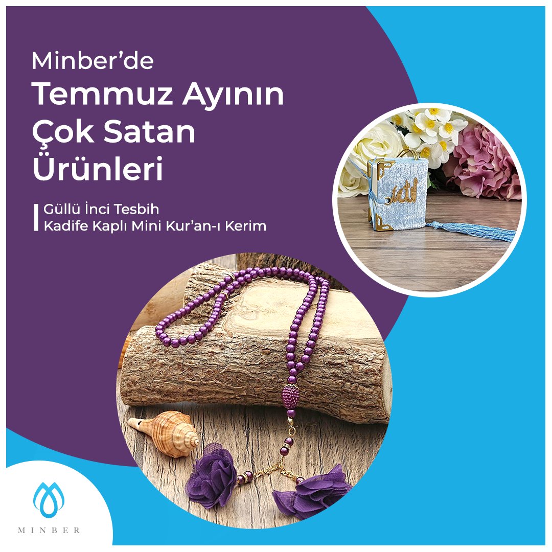 minberim's tweet photo. 🙌 "Minber'de Temmuz Ayının Çok Satan Ürünleri" 💫😊

👉 https://t.co/Ss38zPTKqN

👉 https://t.co/gne9RbgDnn

💧 #Minberalikram #minberde #renkli #kadife #mini #kuran #gül #kokulu #tesbih #mevlid https://t.co/FG88B8cZw7
