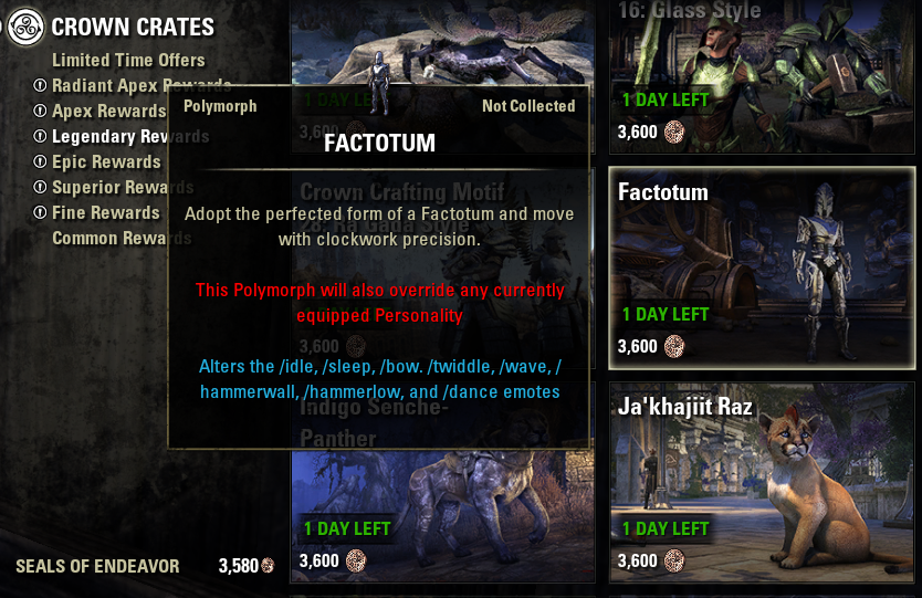wonderczech's tweet photo. 1 day left, 20 Endeavors to go, so close - will I make it? 😳 Any bets? 😄 @TESOnline #ESO #Endeavors #ESOFam https://t.co/Ii0xN1OaOT