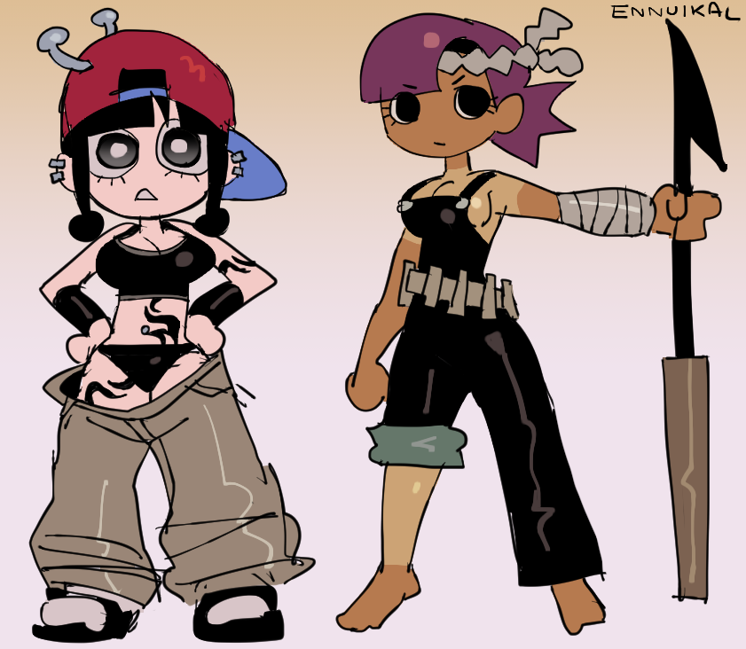 EnnuikalART's tweet photo. Circle eye girls https://t.co/37Q0fUP0wA