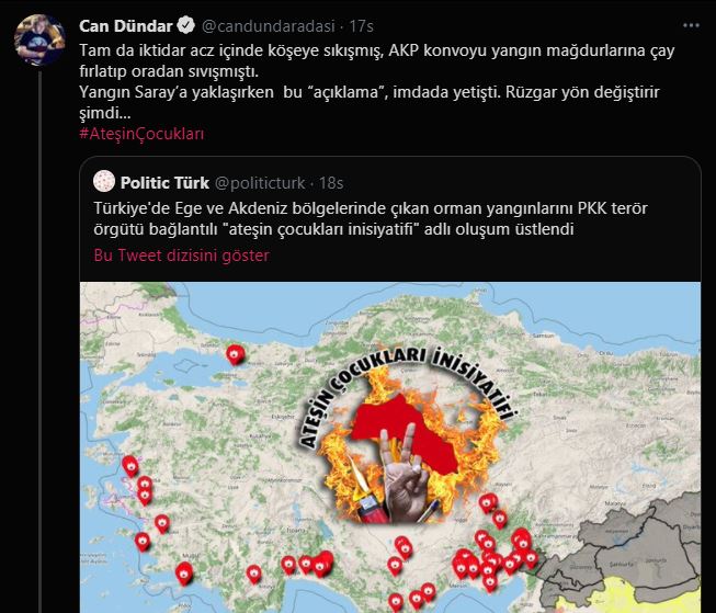 Mesele sadece yangın değil, anlamıyor musun? UYANIK OL! Fitne ateşine ODUN olma! #WeDontNeedHelp #StrongTürkiye