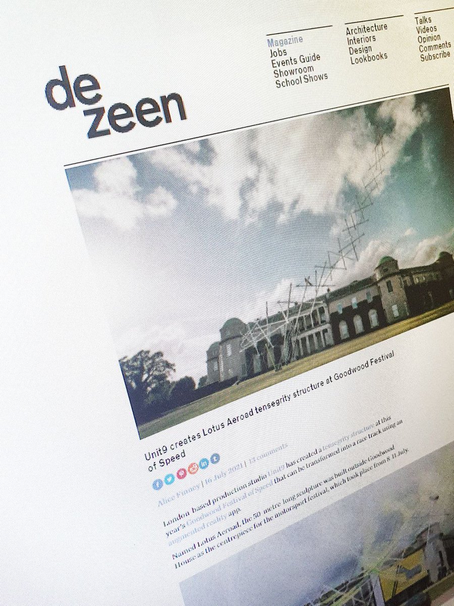 littlehamptonw's tweet photo. Our work featured on the @dezeen website, in an article on this year's @fosgoodwood Lotus Sculpture
#linkinbio #metalwork #fos #formatengineers #lotus #unit9 #tensegrity https://t.co/dGsE1CNPRB
