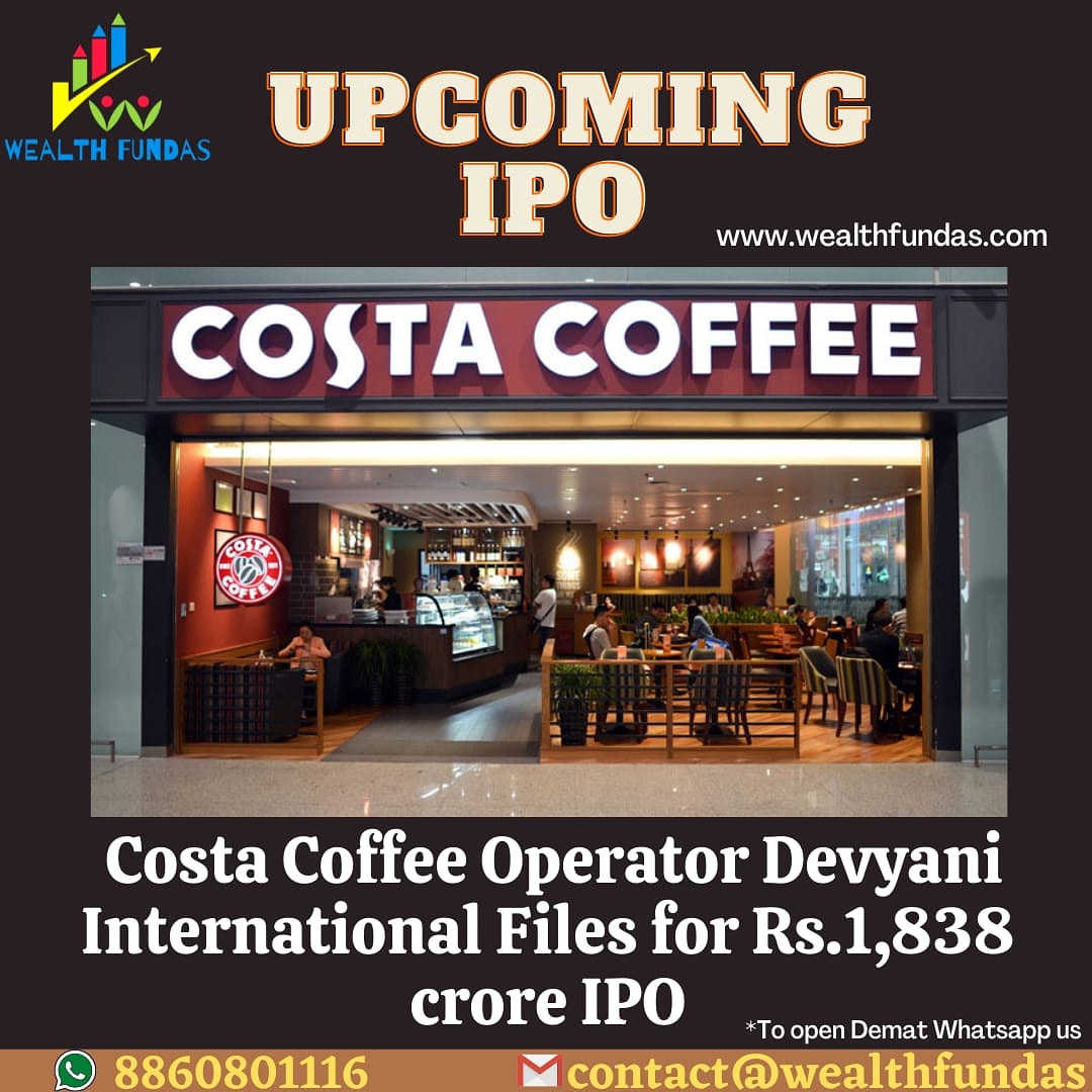 New IPO is coming soon..📢📣
@costacoffeeindia

📱📞Call/whatsapp us @8860801116 or 
visit-www.wealthfundas.com
#ipostwhatiwant #upcomingipos2021 #ipo #ipoindia #ipos #ipofficial #ipoupdate #costacoffee #costacoffeeworld #costacoffeeipo #viralpost #viraltopic