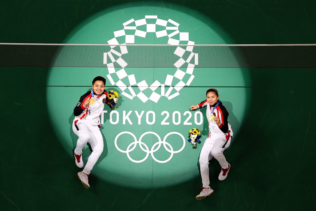❤️Congratulations❤️ Greysia Polii and Apriyani Rahayu🇮🇩

Historic! 🏸 #Tokyo2020 

#UnitedByEmotion | #StrongerTogether | #Olympics