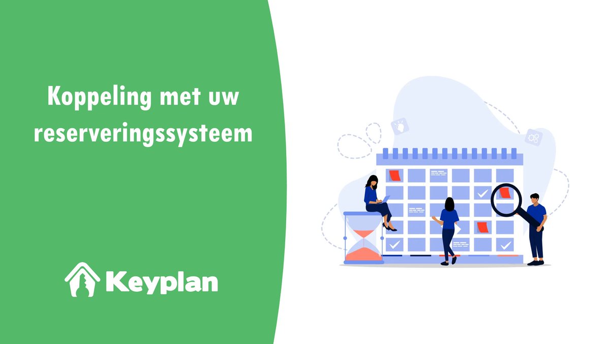 KeyplanNL's tweet image. Door uw reserveringssysteem te koppelen aan Keyplan, haalt u het meeste rendement uit Keyplan. Bekijk onze website voor meer informatie: keyplan.nl/waarom-keyplan/