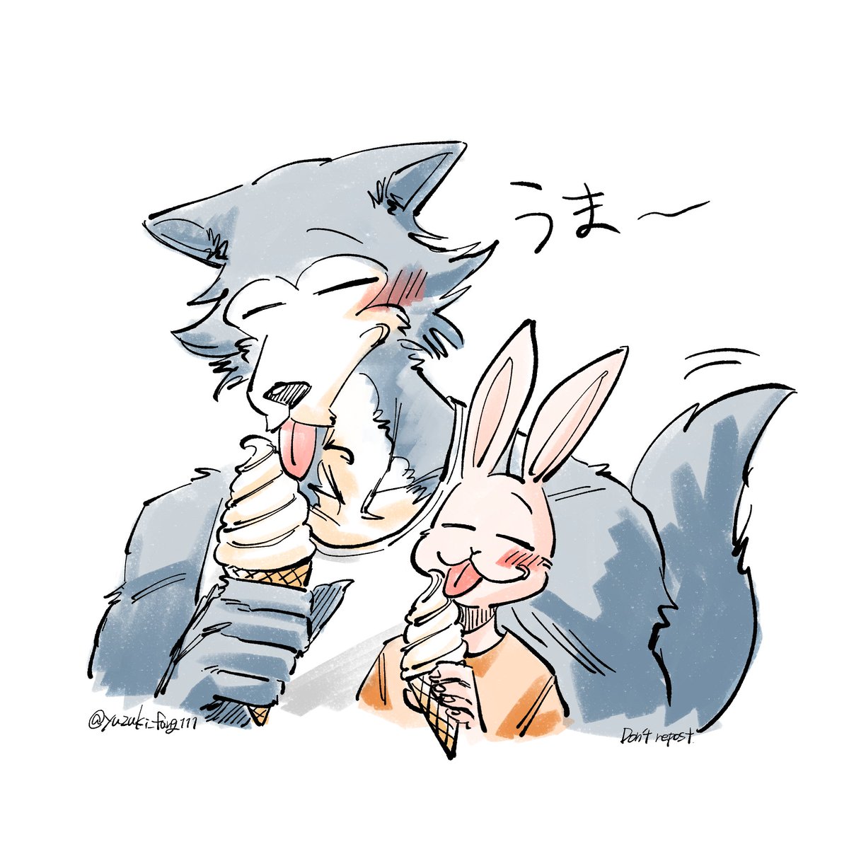 ice cream food tongue out tongue wolf boy 1boy ice cream cone  illustration images