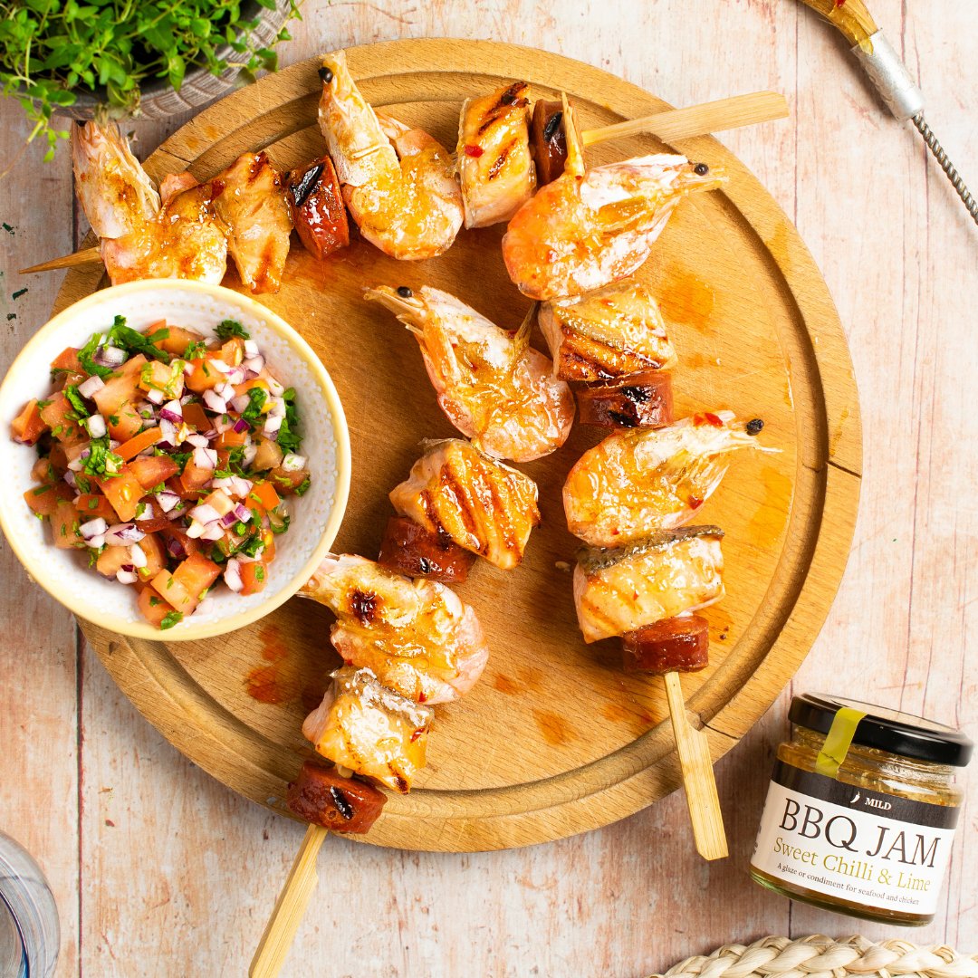 rossandrossgift's tweet photo. There's so much more to BBQs than burgers and sausages...Try these BBQ Prawn, Salmon & Chorizo Skewers for a tasty treat: https://t.co/jERy9c4bdr #food #foodie #recipe #recipeinspo #foodstagram #chilli #spicy #chillilover #bbq #britishbbq #bbqfood #bbqtime #getgrilling #bbqnation https://t.co/OQgpTad1OM