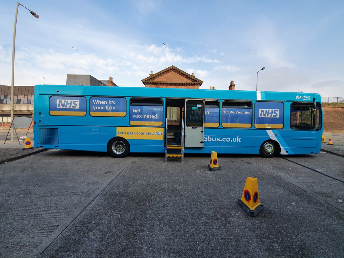 The #VaccineBus is at Williamson Square (city centre) today and tomorrow between 10am and 5pm

1st and 2nd doses of Pfizer and AstraZeneca

2nd doses available, as long as it's been 8 weeks since your 1st.

No appointment needed.

<a href="/LpoolBIDcompany/">Liverpool Business Improvement District</a> <a href="/CllrNickSmall/">Councillor Nick Small‏</a> @CllrMariaToolan