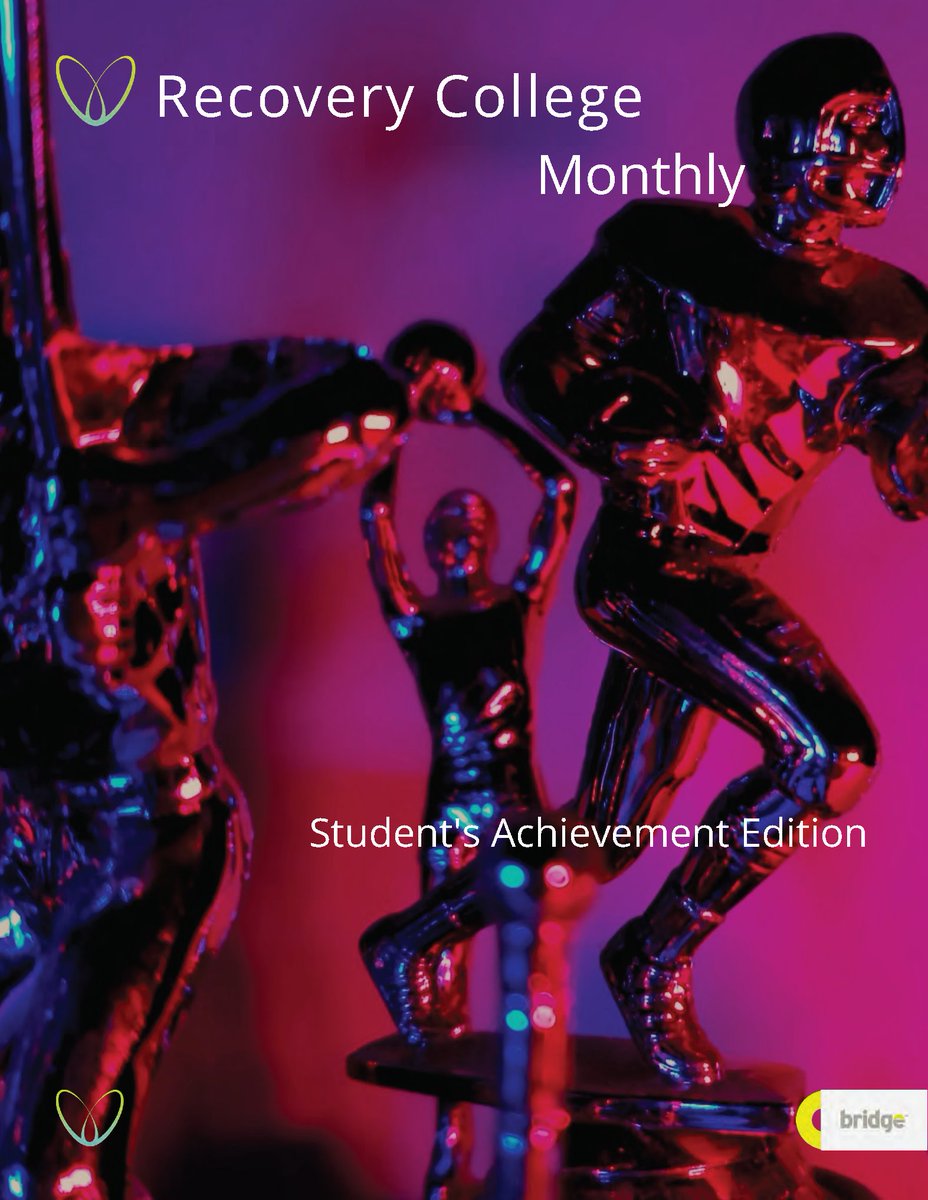 Out now! Here is your link to the latest Recovery College Weekly; the student's achievements edition.
therecoveryplace.co.uk/recovery-colle…

You don't have to be enrolled to join in but if you'd like to become a student please visit
therecoveryplace.co.uk/how-to-enrol/