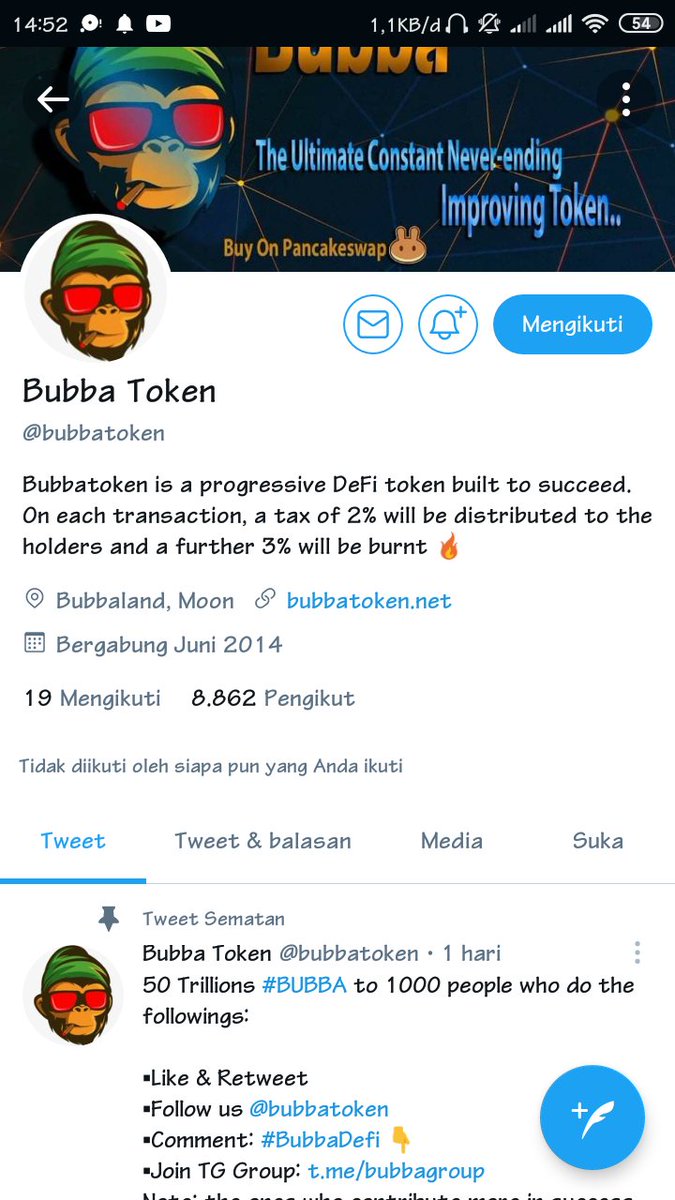 sintawe003's tweet photo. @liongiveaway @bubbatoken @DaCryptoMonkey @bainesy4886 @BombShillers @BscGemSniper @CryptoBoltx @ElisaCrypto Done all task. https://t.co/rn6p2xyZRa