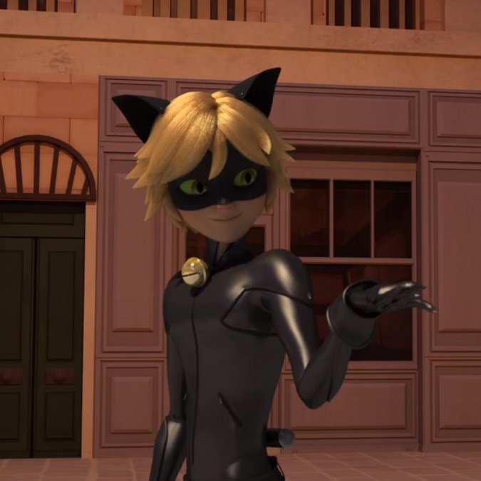 a kiss from chat noir.