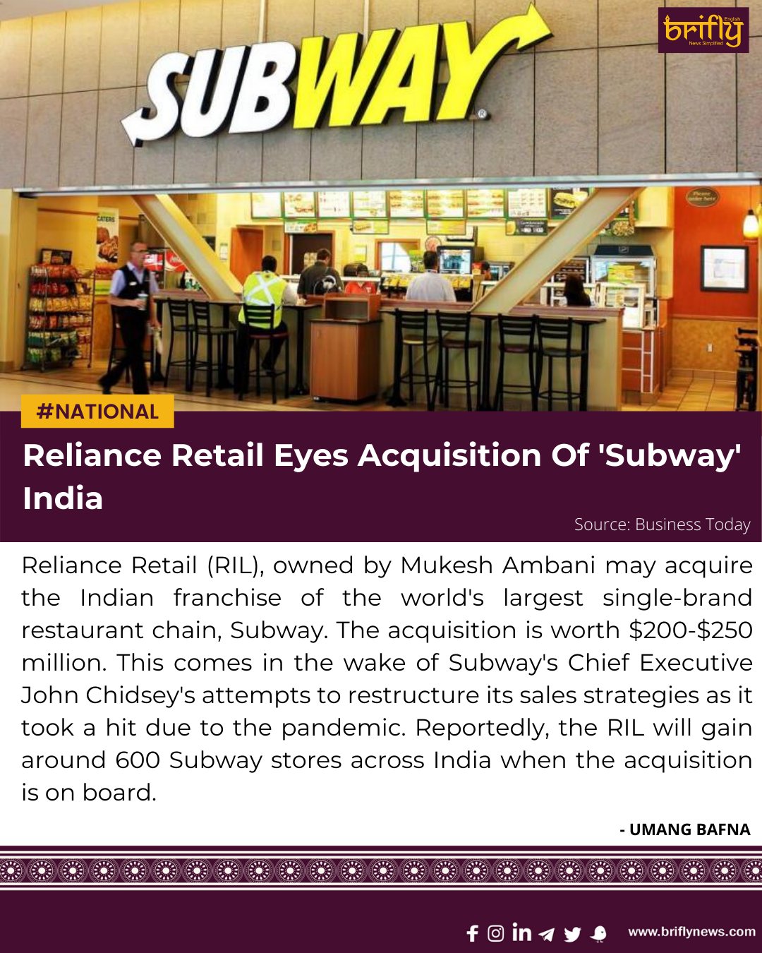 How Subway Became the World's Largest Restaurant Chain