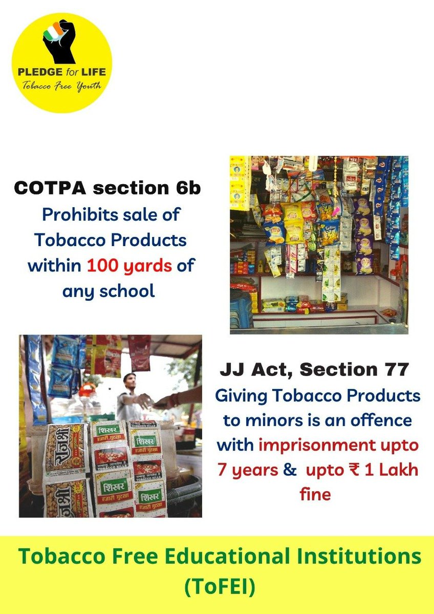 63 schools in Dharwad reported shops selling tobacco within 100 yards. School list emailed to SP and DM for action. Please protect our children 🙏🏻
<a href="/sp_dharwad/">SP Dharwad</a>
<a href="/DcDharwad/">DC Office Dharwad</a>
<a href="/DgpKarnataka/">DGP KARNATAKA</a>
<a href="/DHFWKA/">Karnataka Health Department</a>