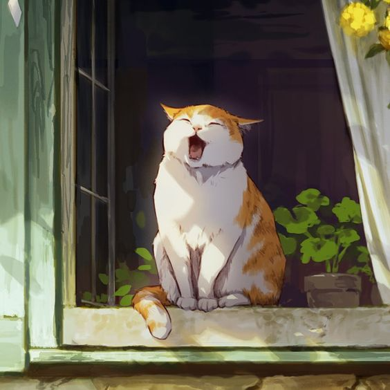 hyunjae05's tweet photo. "An Ameowzing Morning" Did this one using watercolor as base and pencil color as main color🐱 The one on the right is the reference i used...
#art #artwork #drawings #painting #aesthetic #cat #CatsOfTwitter #ReferencePost #traditionalart https://t.co/hEMfLwy1PM