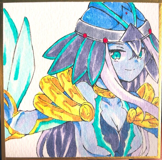 お題箱からLL-アンサンブルー・ロビン
色紙に描く都合上ハーピィ・クイーンの服じゃなくなりましたごめんね
#odaibako_soratouenban104 https://t.co/4QLpAch8Fe 