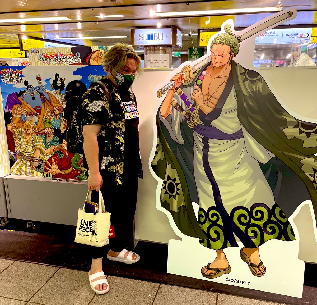 God S W A N T 白鳥凰 Death Pozition 最終日に滑り込みでワノ国物産展に行ってきました こんなに幸せいっぱいのお土産屋さんは初めてだった ワノ国行きてー ワノ国土産は後ほど ワンピース ワノ国物産展