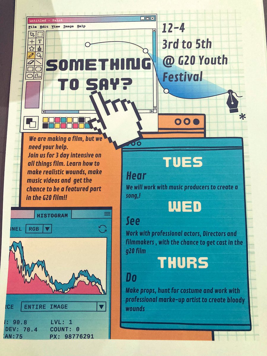 Young People! Have you got Something to Say? Join @streetcones this week for 3 day intensive on all things film 🍿 🎥