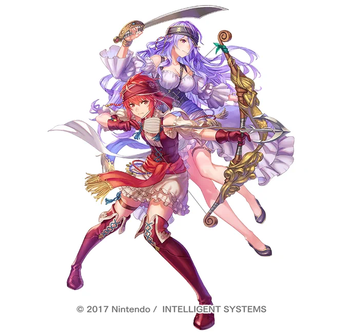 『ファイアーエムブレムヒーローズ』にて、比翼英雄「双夜の海賊王女 ヒノカ」&amp;カミラのイラストを描かせていただきました!
実装は8/5からとなります。

I drew Duo Heroes, Hinoka : Fair Pirate Pair (with Camilla) for Fire Emblem Heroes! 

#FEヒーローズ #FEHeroes #FEH #FEif 