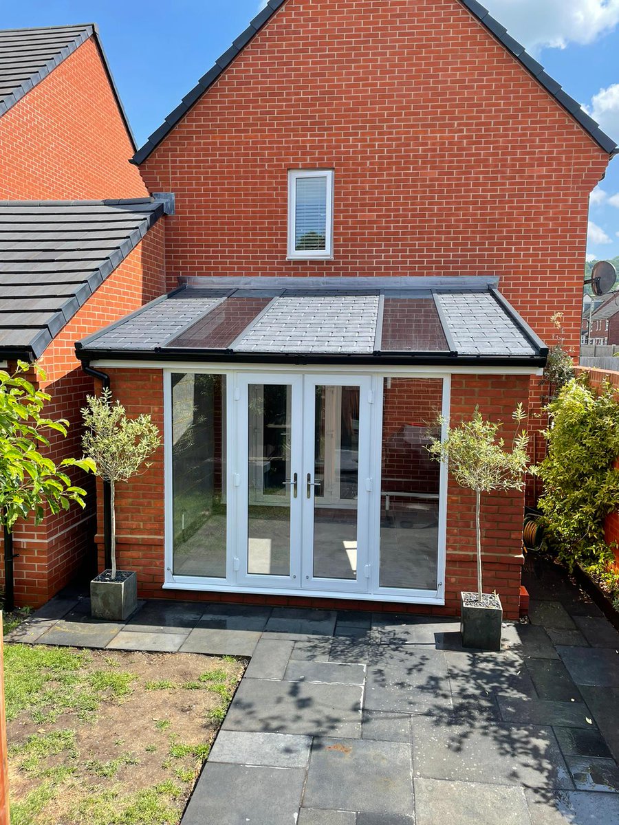 Many of our customers are getting new living spaces added onto their homes, including this customer in Chinnor, Oxfordshire. 
 
✅ They appointed Hazlemere for a UPVC solid roof extension, which includes French doors.