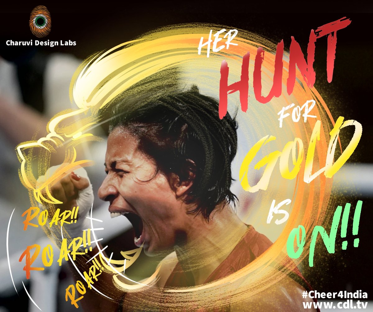 Best Winning Roar.
Congratulations Lovlina Borgohain and Thank you for making India Proud.

We all are with you, Go For #GOLD

Let's cheer for her, Let's #Cheer4India

Her Hunt for Gold is ON!

<a href="/LovlinaBorgohai/">Lovlina Borgohain</a> #lovlinaborgohain #womenpower #TokyoOlympics #Tokyo2020 #boxing #Roar