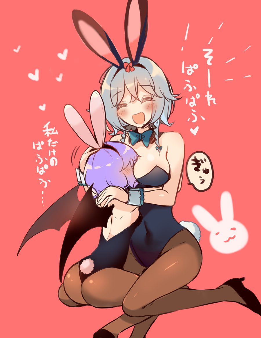 バニー咲夜さんとレミリアちゃん🐰🐰 #バニーの日 