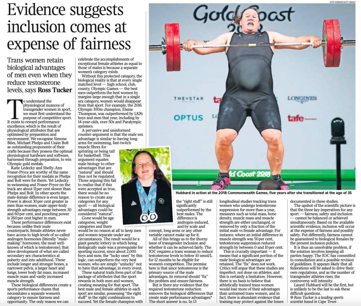 MForstater's tweet photo. Tell me again why this is fair?

And why people should lose their livelihood for "misgendering" this person by saying they male?

Tell me you see this person as a woman

Or tell me women's sport doesn't really matter https://t.co/wdvtarh8Qf